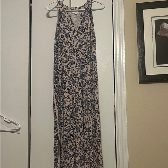 J. Jill Blue Floral Maxi Dress - Picture 1 of 4